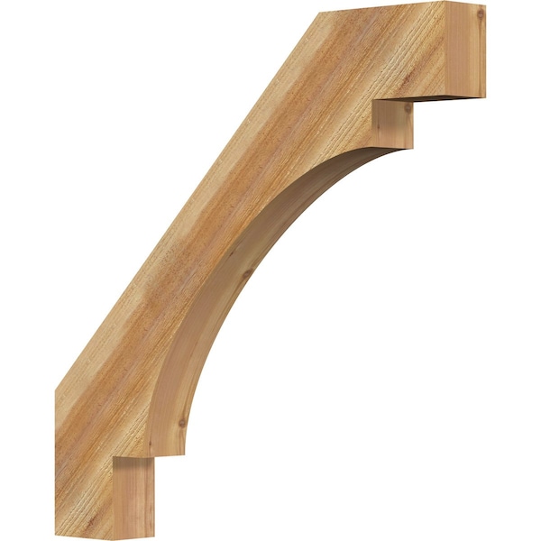Ekena Millwork 4"W x 34"D x 34"H Merced Rough Sawn Knee Brace, Western Red Cedar BRC04X34X34MRC00RWR - main